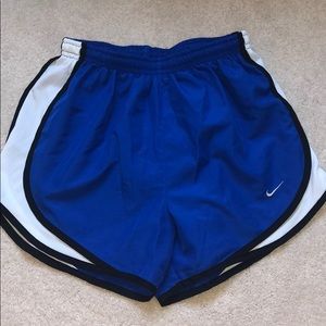 Blue nike shorts